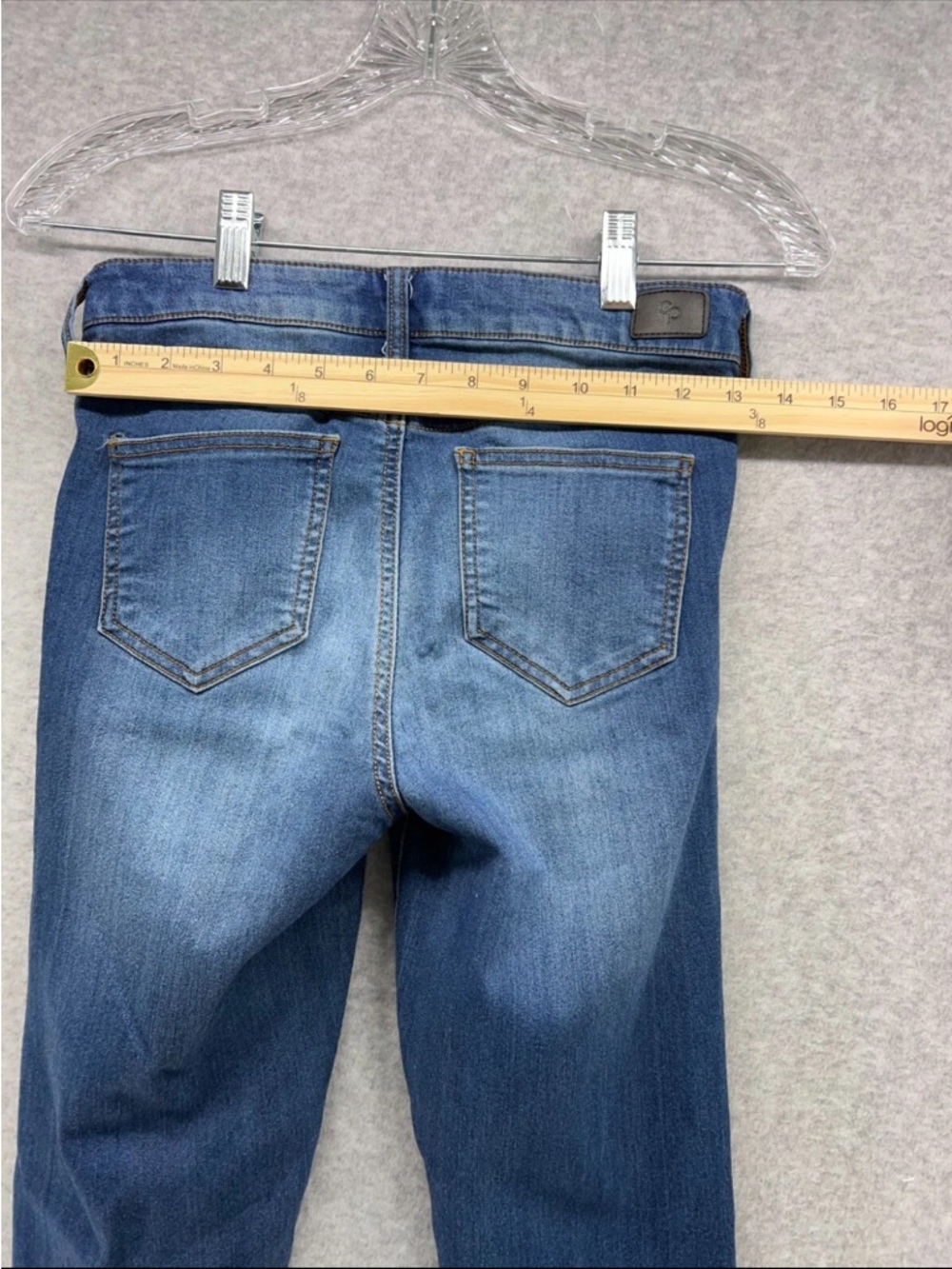 Celebrity Pink Women's Skinny Jeans in Medium Blue Wash - Picture 8 of 9